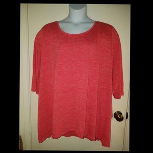 Poppy Colored 3/4 Sleeve Tunic